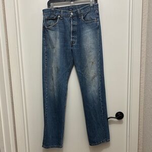 VINTAGE WORK Classic Blue Denim Jeans 33/32